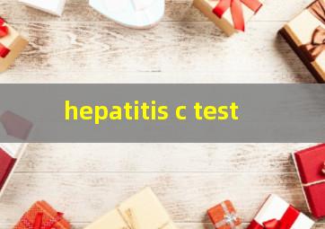  hepatitis c test
